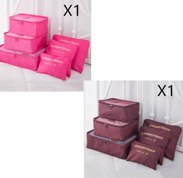 6 PCS Travel Storage Bag Set for Clothes Tidy Organizer | Luggage & Travel Bag’s Bags Luggage & Travel Bag's