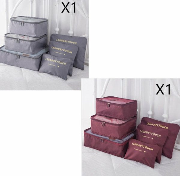 6 PCS Travel Storage Bag Set for Clothes Tidy Organizer | Luggage & Travel Bag’s Bags Luggage & Travel Bag's