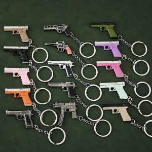 Alloy P92 Model G17 Sand Eagle Left Wheel Keychain | Keychains Jewelry Keychains