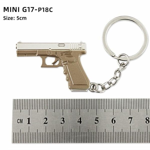 Alloy P92 Model G17 Sand Eagle Left Wheel Keychain | Keychains Jewelry Keychains