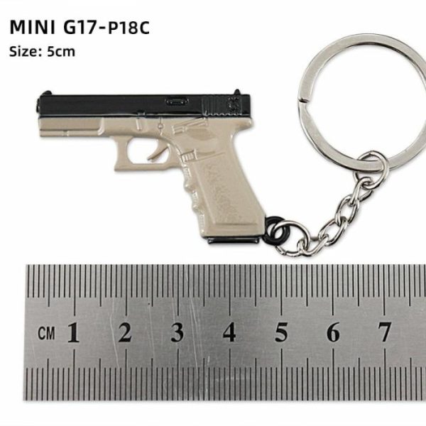 Alloy P92 Model G17 Sand Eagle Left Wheel Keychain | Keychains Jewelry Keychains