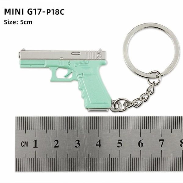 Alloy P92 Model G17 Sand Eagle Left Wheel Keychain | Keychains Jewelry Keychains