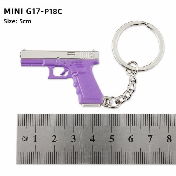 Alloy P92 Model G17 Sand Eagle Left Wheel Keychain | Keychains Jewelry Keychains