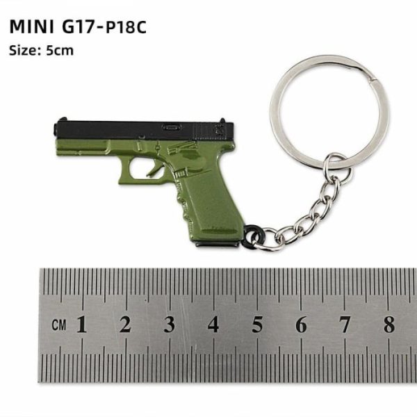 Alloy P92 Model G17 Sand Eagle Left Wheel Keychain | Keychains Jewelry Keychains