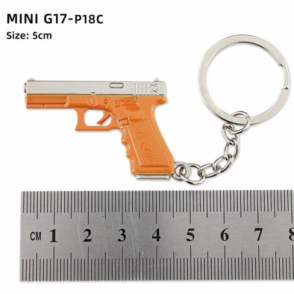 Alloy P92 Model G17 Sand Eagle Left Wheel Keychain | Keychains Jewelry Keychains