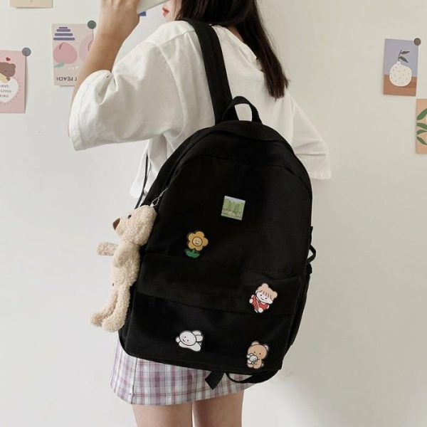 Bear Doll Backpack Fashion All-Match Canvas | Backpacks Backpacks Backpacks