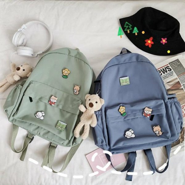 Bear Doll Backpack Fashion All-Match Canvas | Backpacks Backpacks Backpacks