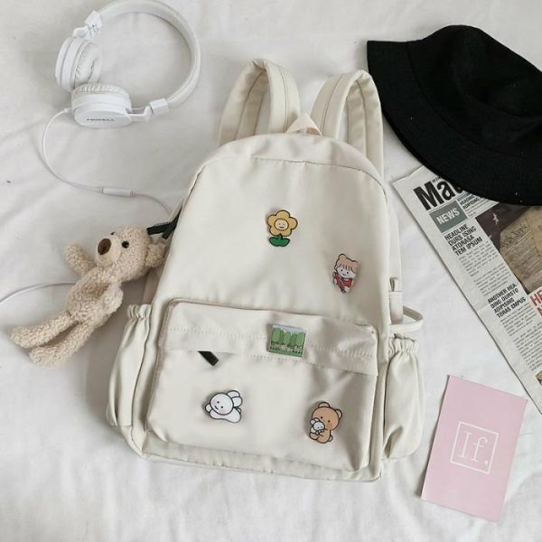 Bear Doll Backpack Fashion All-Match Canvas | Backpacks Backpacks Backpacks