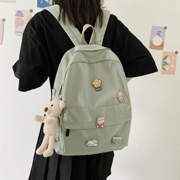 Bear Doll Backpack Fashion All-Match Canvas | Backpacks Backpacks Backpacks