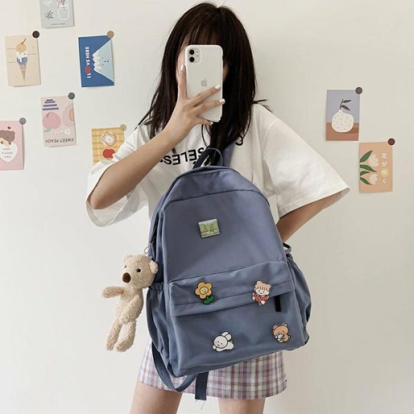 Bear Doll Backpack Fashion All-Match Canvas | Backpacks Backpacks Backpacks