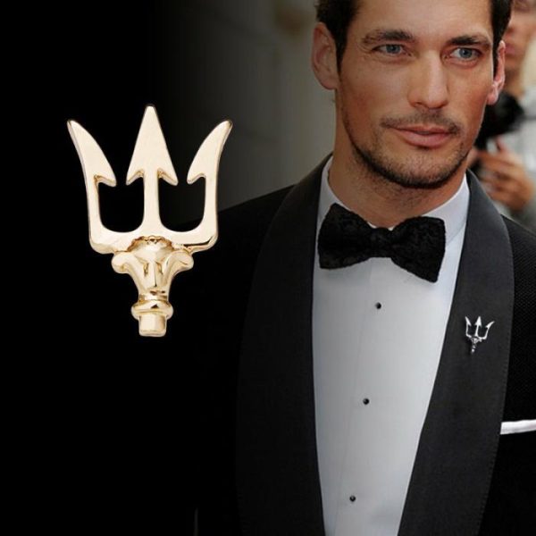 British Style Trident Suit Brooch Male Mini Small Brooch | Brooches Brooches Brooches