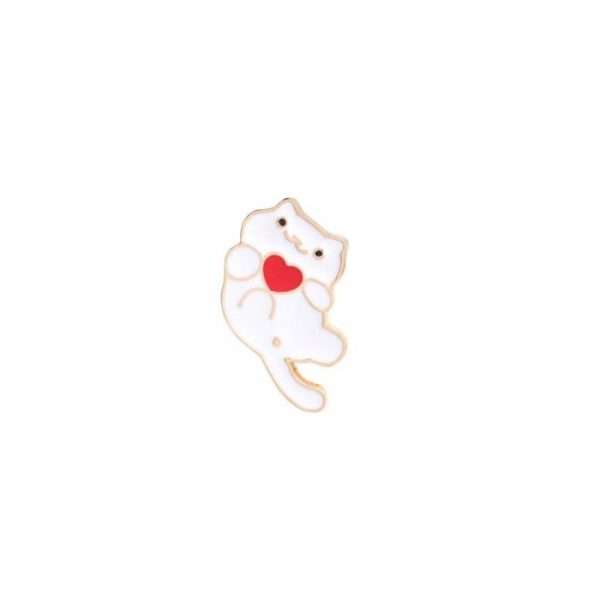 Brooch Cartoon Cute Stay Cute Animal Kitty Expression | Brooches Brooches Brooches