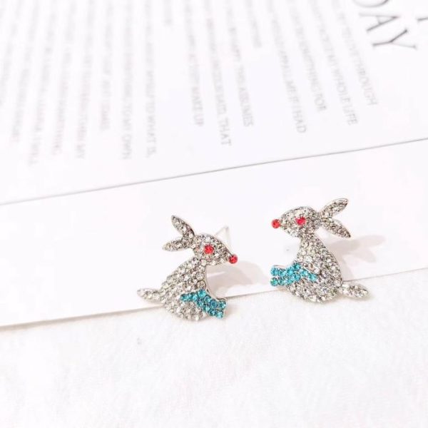 Cartoon Earrings Sterling Silver Needle Sweet | Earrings Earrings Earrings