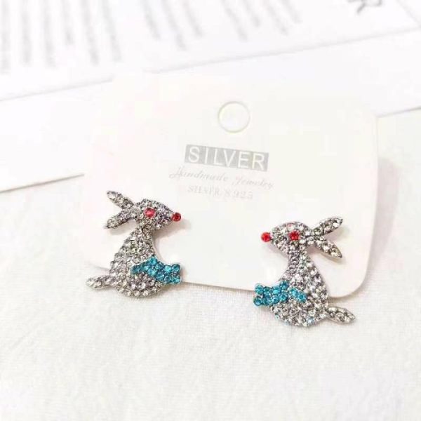 Cartoon Earrings Sterling Silver Needle Sweet | Earrings Earrings Earrings