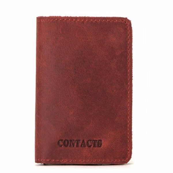 Cowhide Card Holder Card Holder RFID Leather Automatic Card Box | Wallet’s Bags Wallet's