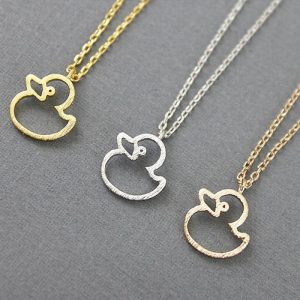 Cute Hollow Little Duck Sweet All-matching Animal X Necklace Pendant | Necklace & Penddants Jewelry Necklace & Penddants