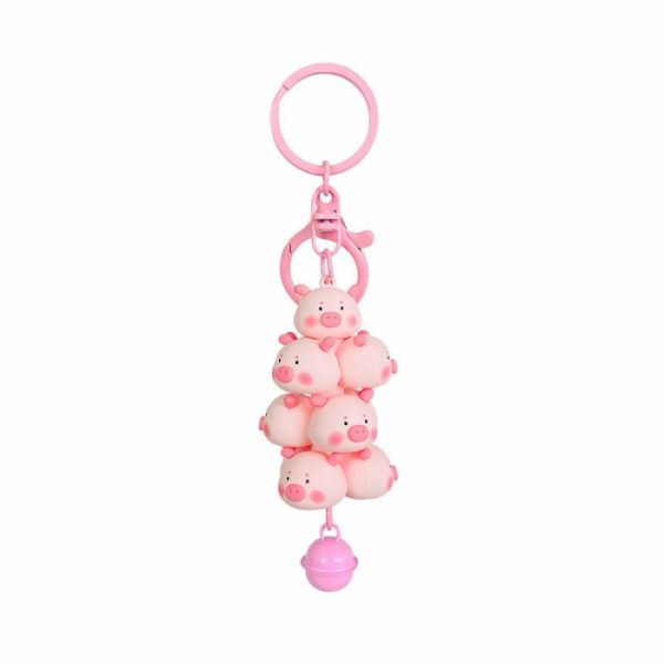 Cute Piggy Jenga Keychain Doll Pendant | Keychains Jewelry Keychains