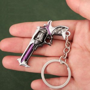 Divine Shooting Left Wheel All Metal Weapon Model Keychain 6cm | Keychains Jewelry Keychains