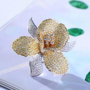 European And American Luxury Zircon Flower Brooch | Brooches Brooches Brooches