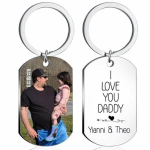 Fashion Color Printing Stainless Steel Keychain | Keychains Jewelry Keychains