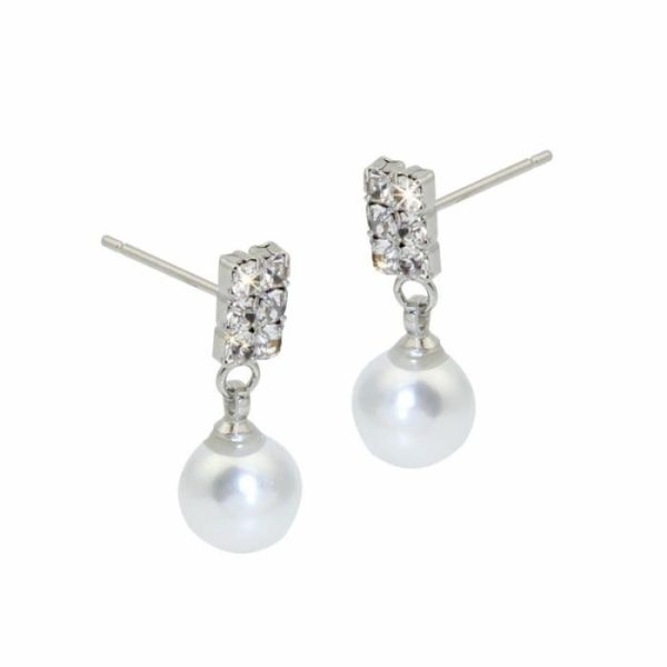 Fashionable All-match Elegant Rhinestone Pearl Stud Earrings | Body Jewelry Body Jewelry Body Jewelry