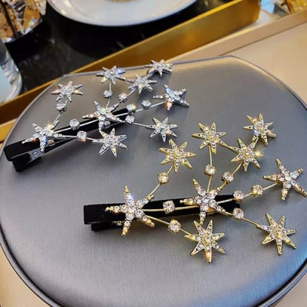 Femininity Rhinestone Star Hairpin Headwear | Fashion Jewelry Sets Fashion Jewelry Sets Fashion Jewelry Sets