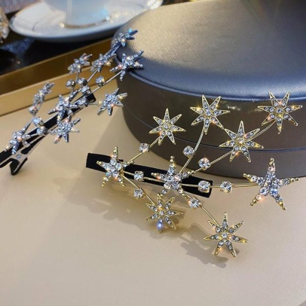 Femininity Rhinestone Star Hairpin Headwear | Fashion Jewelry Sets Fashion Jewelry Sets Fashion Jewelry Sets