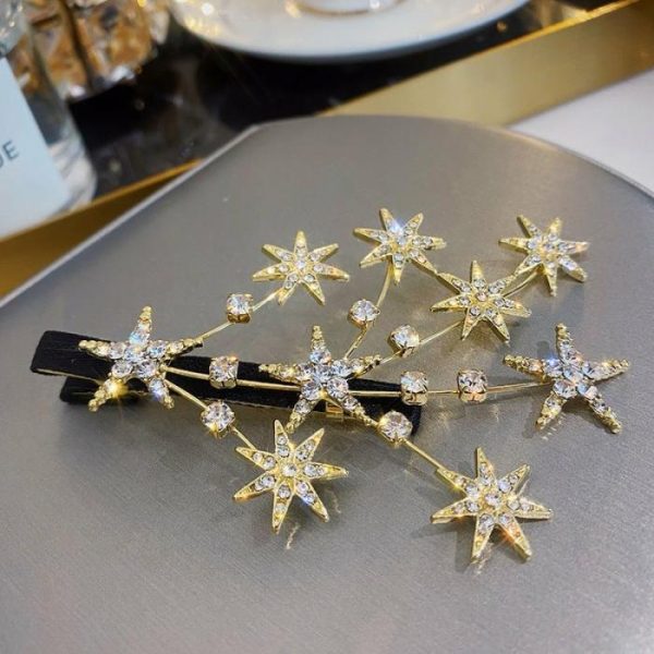 Femininity Rhinestone Star Hairpin Headwear | Fashion Jewelry Sets Fashion Jewelry Sets Fashion Jewelry Sets