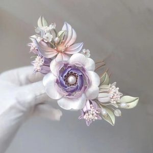 Flower Festival Hair Crown Wrapped With Flower Hairpin | Fashion Jewelry Sets Fashion Jewelry Sets Fashion Jewelry Sets