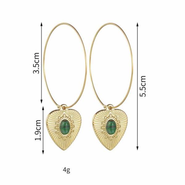 French Vintage Style Love Exaggerating Pendant Earrings | Earrings Earrings Earrings