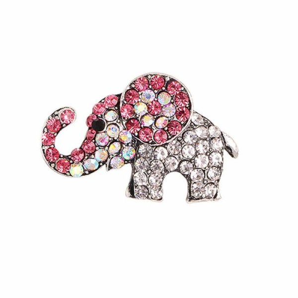 Full Diamond Elephant Brooch Cute Animal | Brooches Brooches Brooches