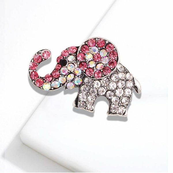 Full Diamond Elephant Brooch Cute Animal | Brooches Brooches Brooches