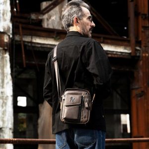 Leather Men’s Shoulder Messenger Bag Fashion Trend | Crossbody Bag’s Bags Crossbody Bag's