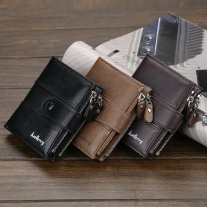 Men’s New Double Zipper Creative Short Wallet | Wallet’s Bags Wallet's