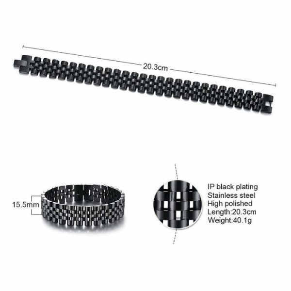 Men’s Stainless Steel Watch Chain Bracelet | Bracelets & Bangels Bracelets & Bangels Bracelets & Bangels