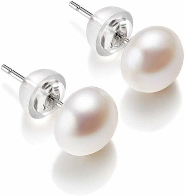 Natural Freshwater Pearl Earrings True 925 Stirlingsley | Earrings Earrings Earrings