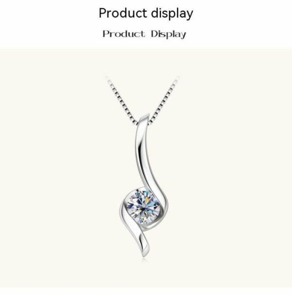 New Internet Celebrity Ins Diamond Necklace Light Luxury High-grade 925 Sterling Silver | Necklace & Penddants Jewelry Necklace & Penddants