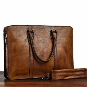 New Men’s Handbag Vegetable Tanned Leather Retro Horizontal | Crossbody Bag’s Bags Crossbody Bag's