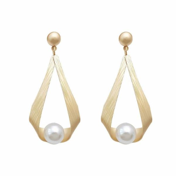 New Simple Pearl Personalized And Temperamental Long Style Eardrops | Earrings Earrings Earrings