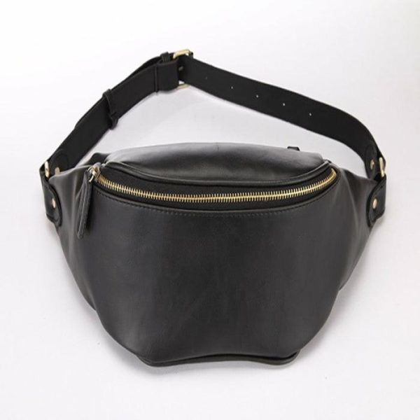 Retro Men’s Waist Bag Crazy Horse PU Leather Crossbody Bag | Waist Bag’s Bags Waist Bag's