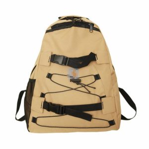 Schoolbag Couple Computer Bag Casual Braided Rope Trendy Cool Backpack | Backpacks Backpacks Backpacks