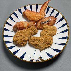 Simulated Fried Chicken Wings Game And Food Badge | Brooches Brooches Brooches