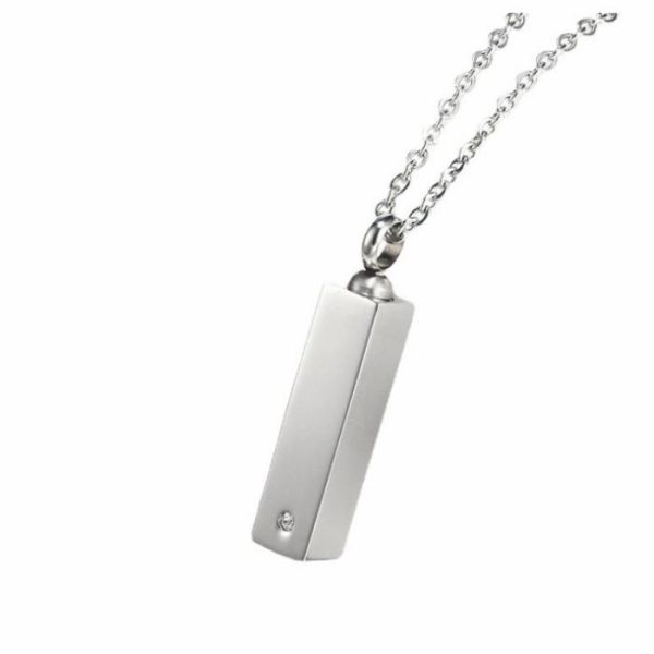 Square Pendant Silver Black Stainless Steel Metal Necklace | Fashion Jewelry Sets Fashion Jewelry Sets Fashion Jewelry Sets