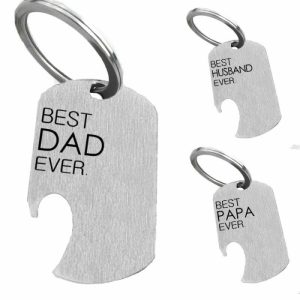 Stainless Steel Bottle Opener Keychain | Keychains Jewelry Keychains