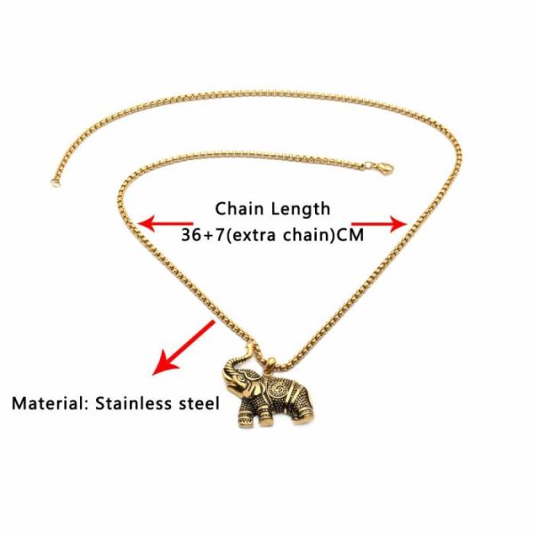 Stainless Steel Elephant Pendant Necklace Accessories | Necklace & Penddants Jewelry Necklace & Penddants