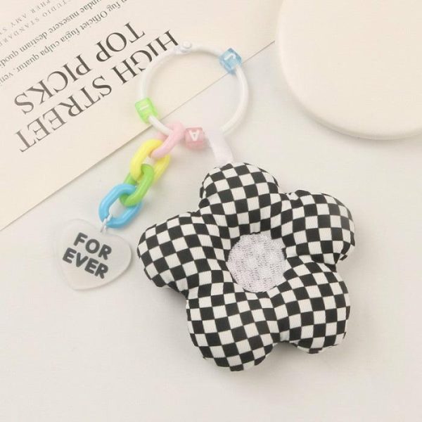 Sun Flower Pendant Mirror Keychain Adorable Girl Heart | Keychains Jewelry Keychains