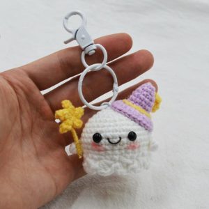 Sunny Doll Lucky Pendant Hand Crocheted Keychain | Keychains Jewelry Keychains