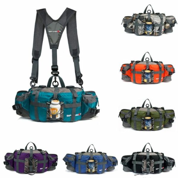 Tactics Waist Bag Men Women Multifunction Waterproof Shoulder Bag Outdoor Camping Hiking Riding Travel Sport Kettle Backpack Bag | Luggage & Travel Bag’s Bags Luggage & Travel Bag's