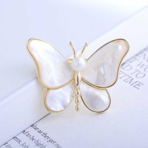 The New Deep-sea Fritillaria Butterfly Pearl Brooch Is Stylish | Brooches Brooches Brooches