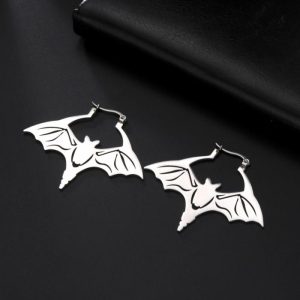 Titanium Steel Cut Bat Earrings | Earrings Earrings Earrings